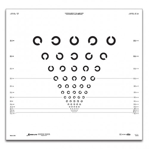 ETDRS 8 positions (3 m)  Landolt C chart (3 m) scrambled version, 3 m, sacrambled version