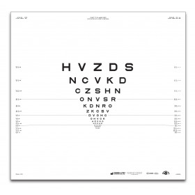 ETDRS original series 2 m – SLOAN letters, chart "R" HVZDS