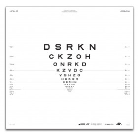 ETDRS original series 2 m – SLOAN letters, chart "2" DSRKN