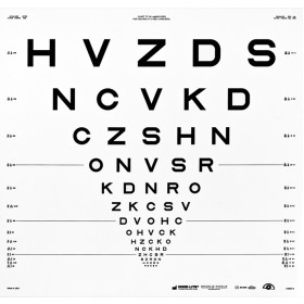 ETDRS original series 4 m – SLOAN letters, chart "R" - HVZDS