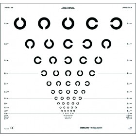 ETDRS chart – Landolt rings (4 m)