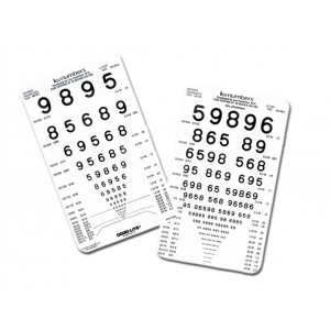LEA numbers pocket card (numbers)