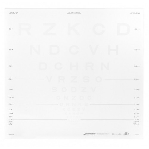 ETDRS Kontrasttafel - SLOAN Buchstaben 2.5 %, 4 m