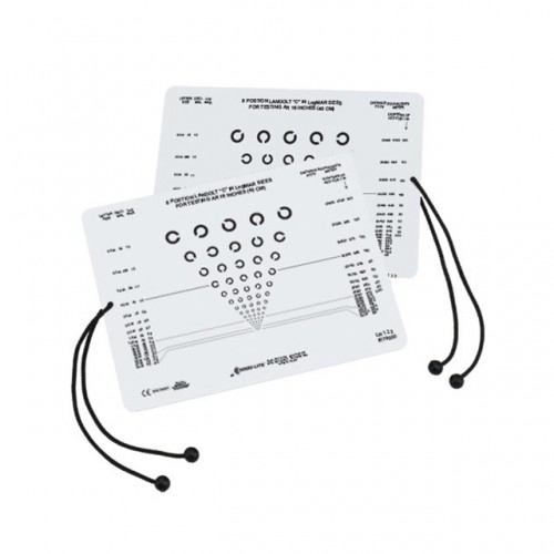 Nahtest Landoltringe – Karte, 8 Positionen (40 cm)