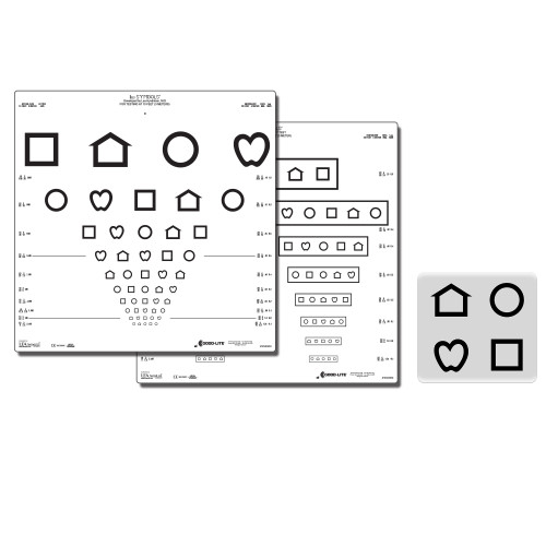 LEA Symbole / Screening-Tafel mit 10 Linien (Massachusetts) 3 m