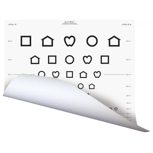 ETDRS rollup Tafel, LEA Symbole 3 m