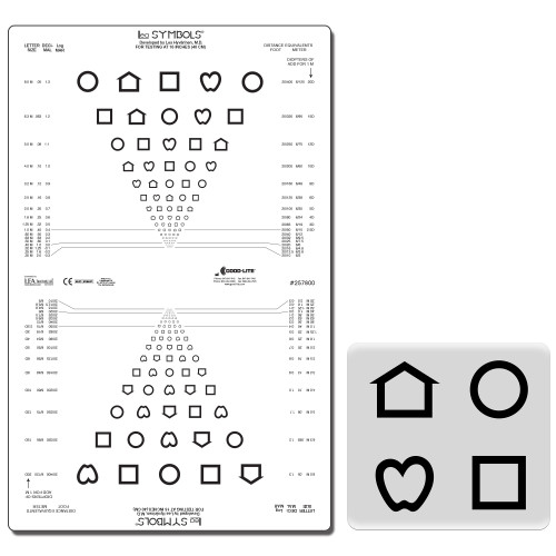 LEA Symbole-Tafel Nähe, lichtdurchlässig