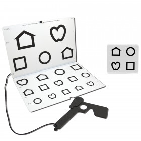 LEA™-Low-Vision Falt-Tafel – Symbole (1 m Prüfdistanz)