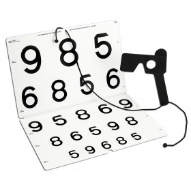 LEA™-Low-Vision-Falt-Tafel – Zahlen (1 m)