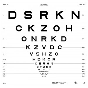 ETDRS-Originalserie 4 m – SLOAN-Buchstaben, Tafel "2" - DSRKN