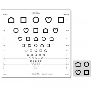 ETDRS LEA Symbole Tafel, 4 m