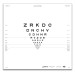 ETDRS "2000"-Serie Tafel "2" Buchstaben 2 m