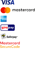 Zahlarten VISA Mastercard American-Express PayPal giropay Saferpay Mastercard-SecureCode